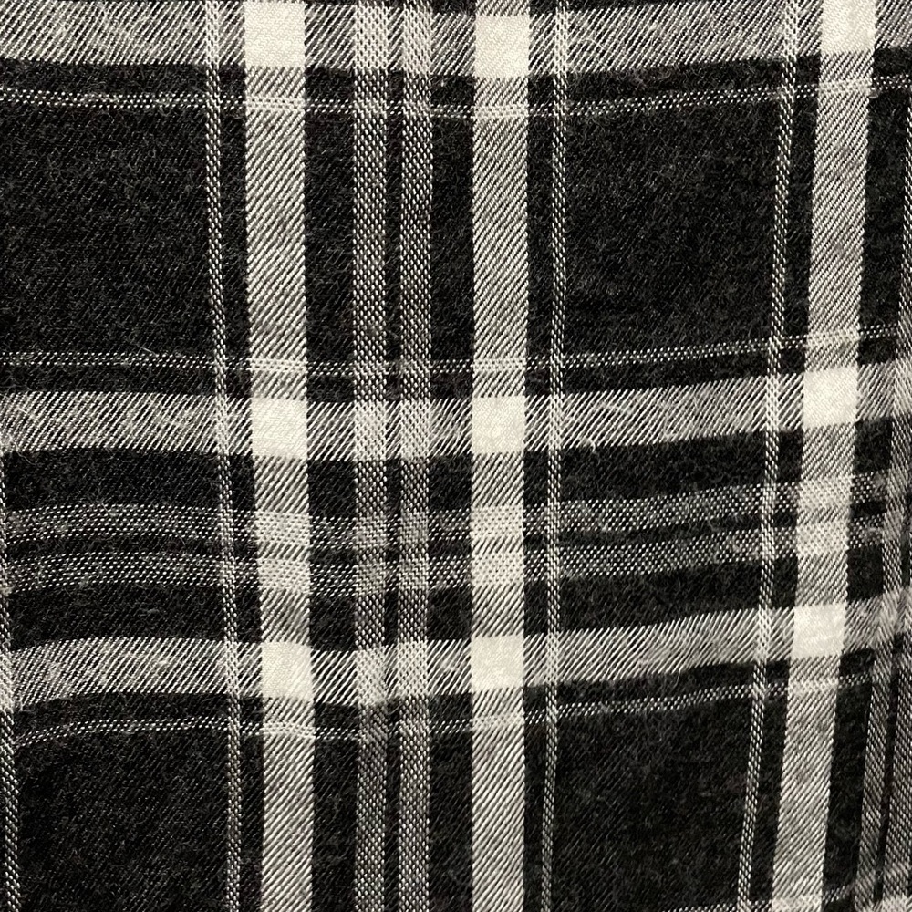 Zara White Black Plaid Trf Lace Trim V Neck Spaghettis - Picture 2 of 6